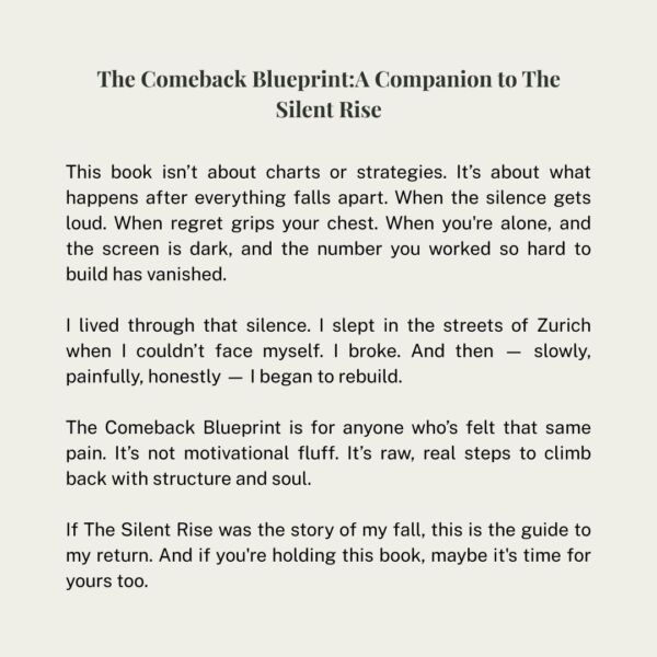 The Comeback Blueprint: A Companion to The Silent Rise — Your Guide to Financial Recovery & Rebuilding After Loss - Image 2